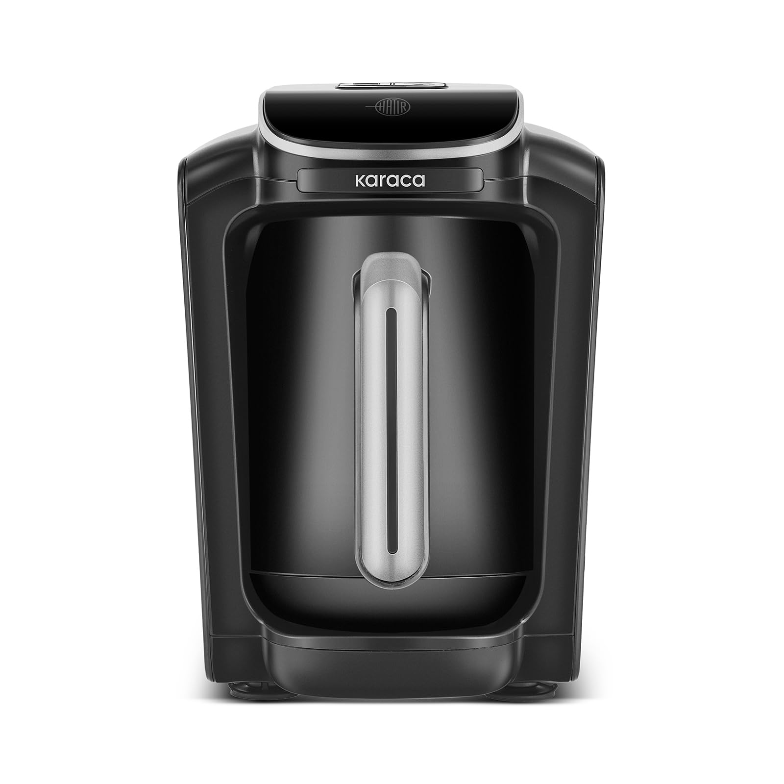 KARACA Hatır Neo Silver Turkish Coffee Maker, 535W, 4-in-1 Automatic Milk Coffee & Hot Chocolate Maker, 5-Cup Capacity (300ml), Over-Boiling Prevention, Silver