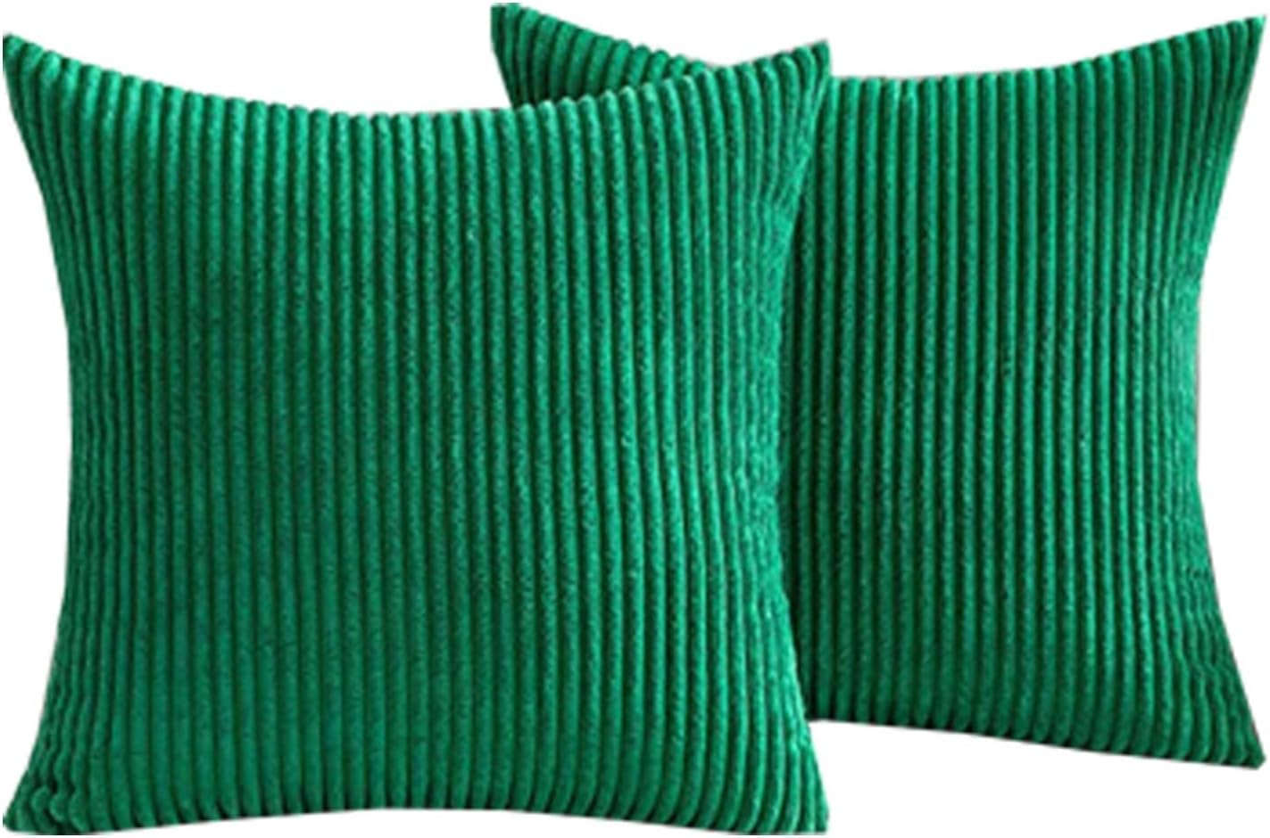 TNBCCXN Cushion, Cushion Cover,Pillow Cover,Corduroy Pillowcase with Zipper,Ultra-Soft Striped(45 * 45cm)
