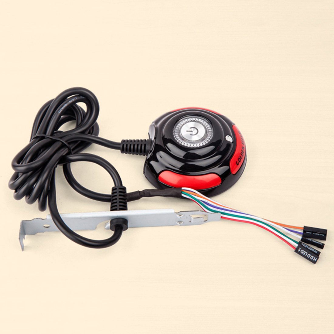 uxcell a13112600ux0340 Computer Case Power Supply Reset HDD Button