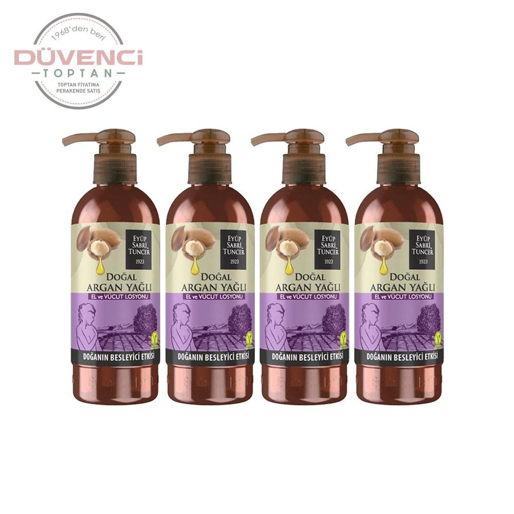 Eyüp Sabri Tuncer Doğal Argan Yağlı El Ve Vücut Losyonu 250 ML x 4 Adet