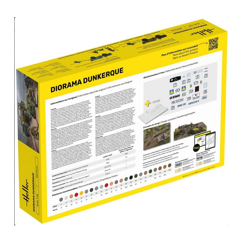 Heller 30326 Maqueta 1:35 Laffly - Diorama Dunkerque (Vehículo Militar Francés)