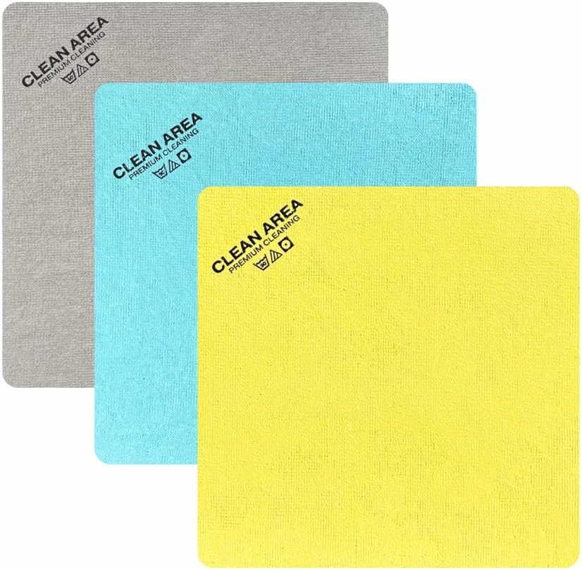 PVA Microfiber Cleaning Cloths, Professional Molecular Cleaning, Set of 3