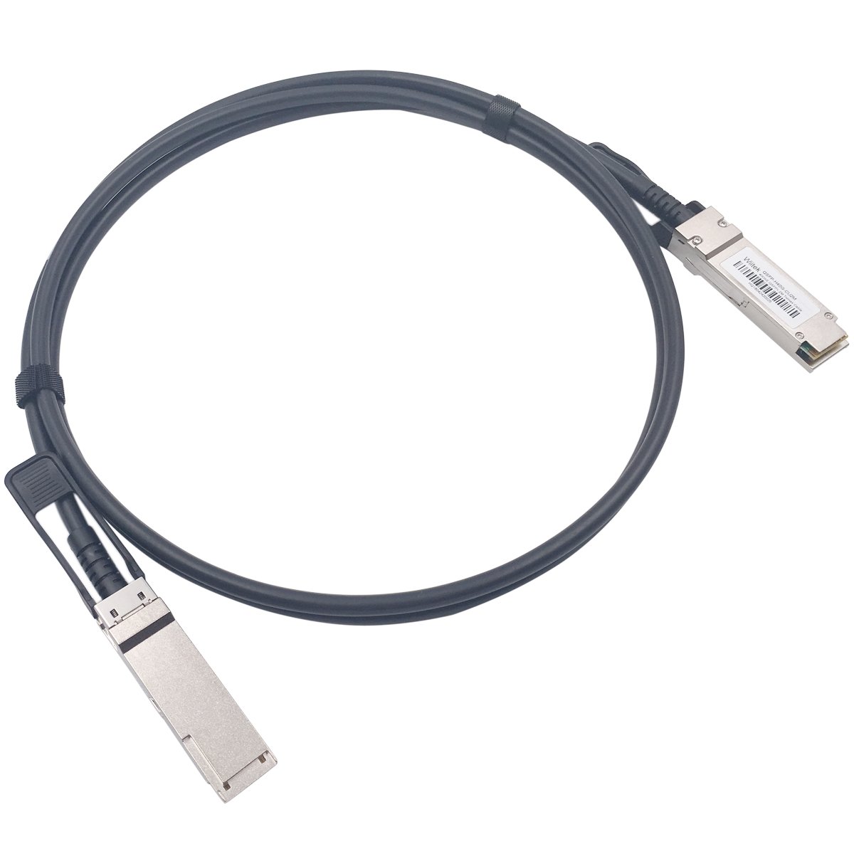 Wiitek 2M QSFP+ DAC Twinax Cable, 40GbE QSFP+ Direct Attach Copper Cable,30AWG Black, for Cisco QSFP-H40G-CU2M, Dell, Ubiquiti, D-Link, Juniper, Huawei, Mellanox, Mikrotik, SuperMicro