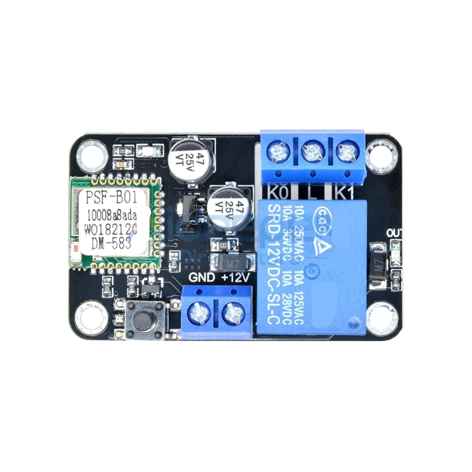 1PCS DC 12V ESP8285 Wireless WiFi Delay Relay Control Switch Cycle Timer Delay Relay Module for Android App Control Smart Home