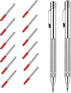 Stylo De Gravure Professionnel Avec Pointe Marquage Pour La Construction Du Verre La C&eacute;ramique Et M&eacute;tal Travail Bois Outil Manuel Stylo Marquage M&eacute;tal