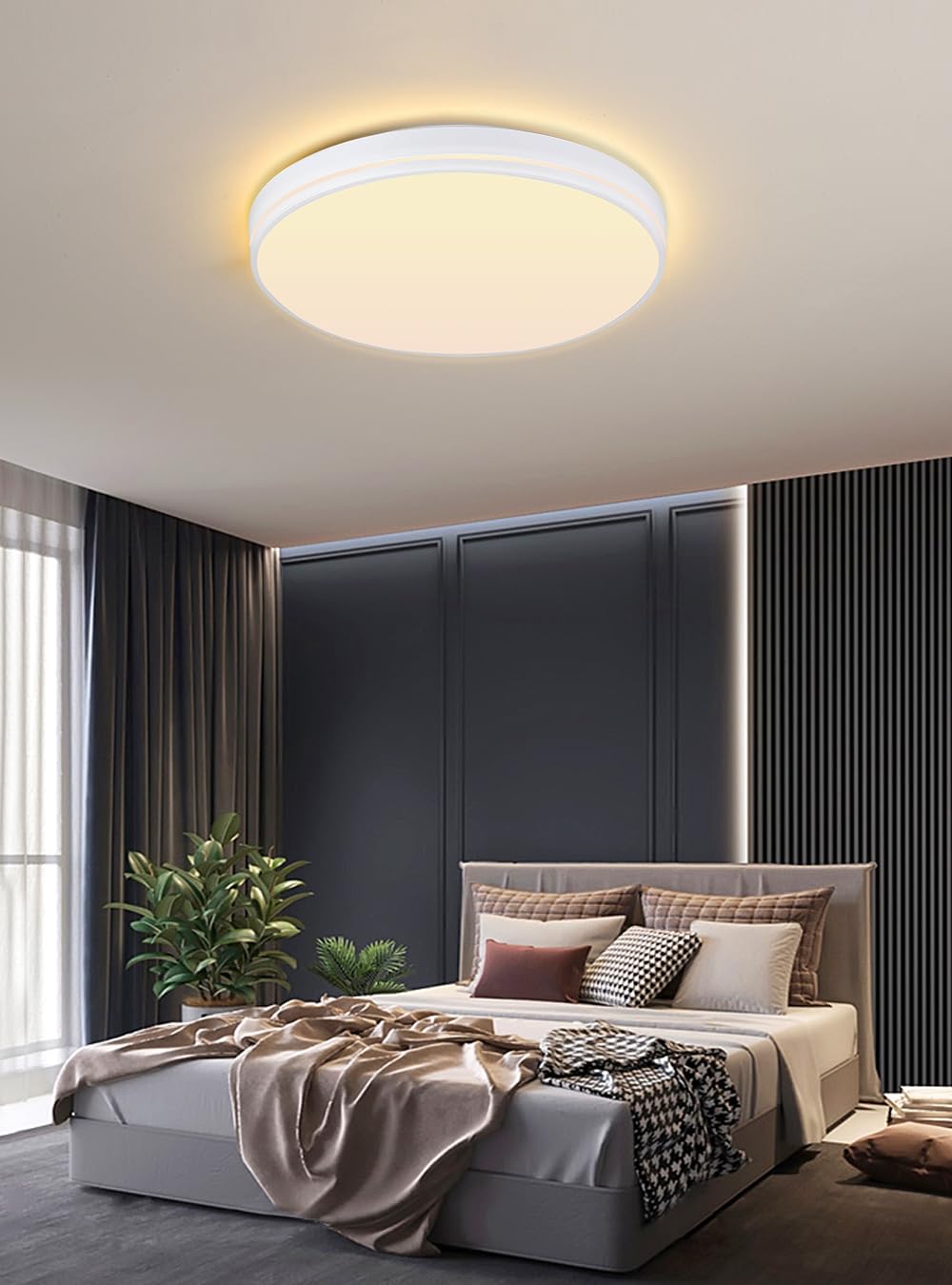Immax NEO LITE AREAS Smart stropní svítidlo 40 cm, 24 W coffee Tuya WiFi, DO s funkcí BEACON