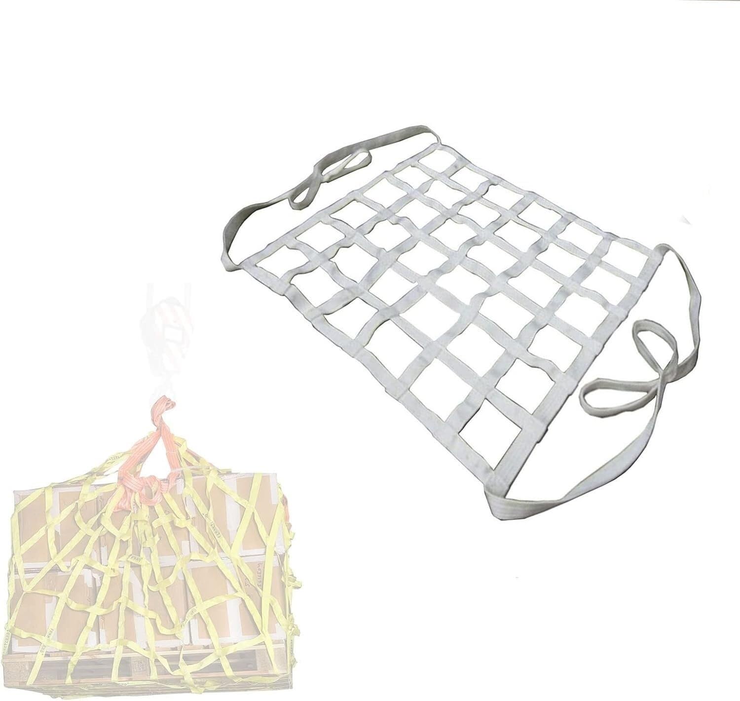 Siatki do podnoszenia ładunków Paski siatek ładunkowych przyczep Samochody dostawcze budowy Olinowanie Przemieszczanie Holowanie Podnoszenie(2 X 2M/Mesh 20cm/Load 3t)