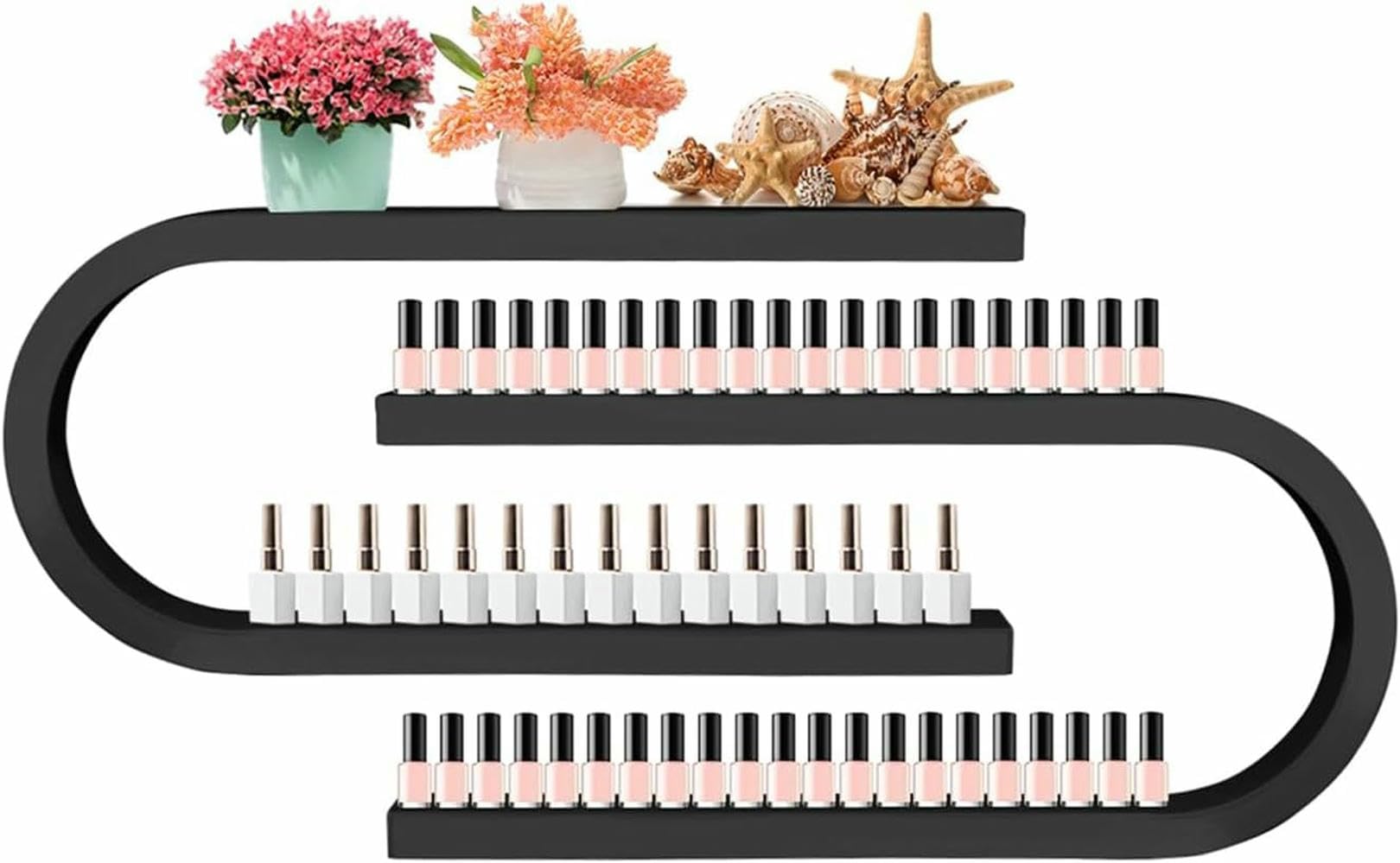 Présentoir à cosmétiques en U pour sublimer votre coiffeuse ou salon