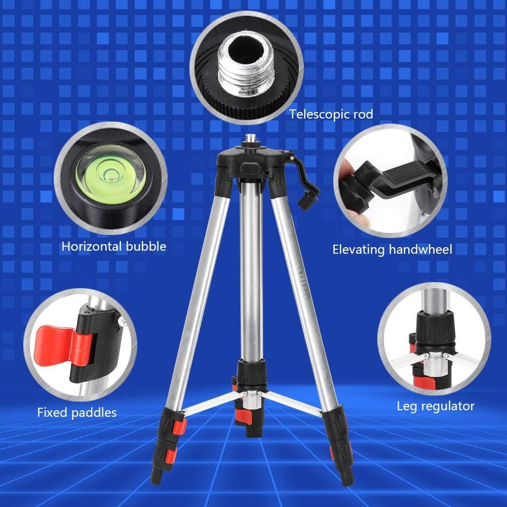 1.2M Tripod Level Stand, Professional Lightweight Automatic Self Leveling Tripod Holder Level Measurement Tool with Adjustable Height 4-Section Legs and Storage Bag