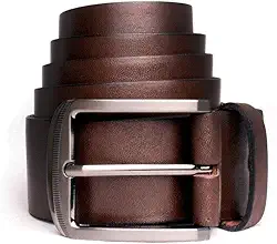 Cinto de Couro Masculino Fivela Níquel Escovado 4cm Premium