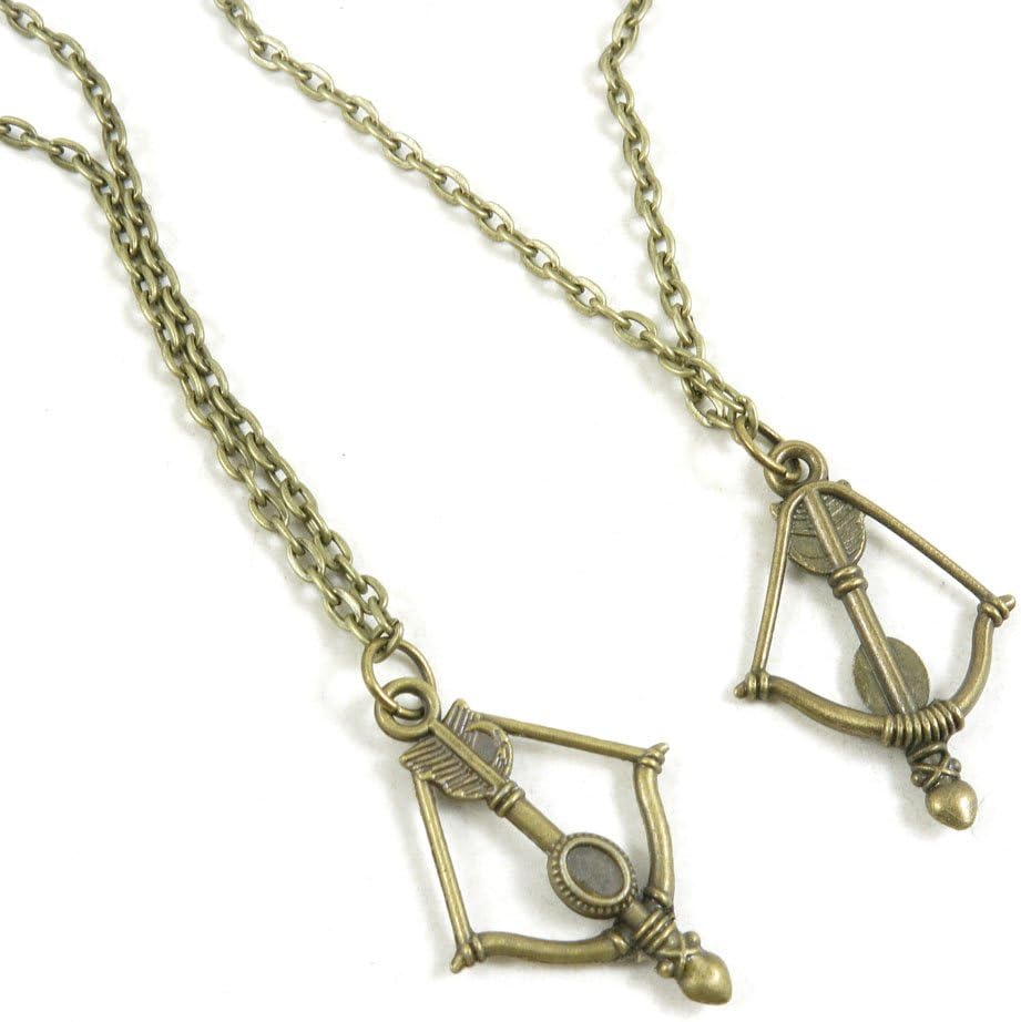 20 Pieces Antique Bronze Fashion Jewelry Making Charms Necklace Costume Sweater Long Chain Pendant 4-XLA1643 Bow Arrow