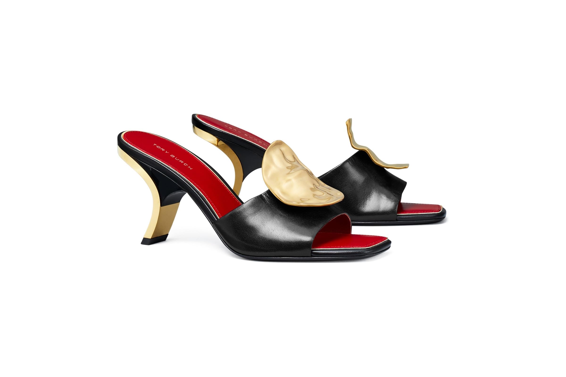 Tory Burch Patos Mismatch Heel Sandal 80mm