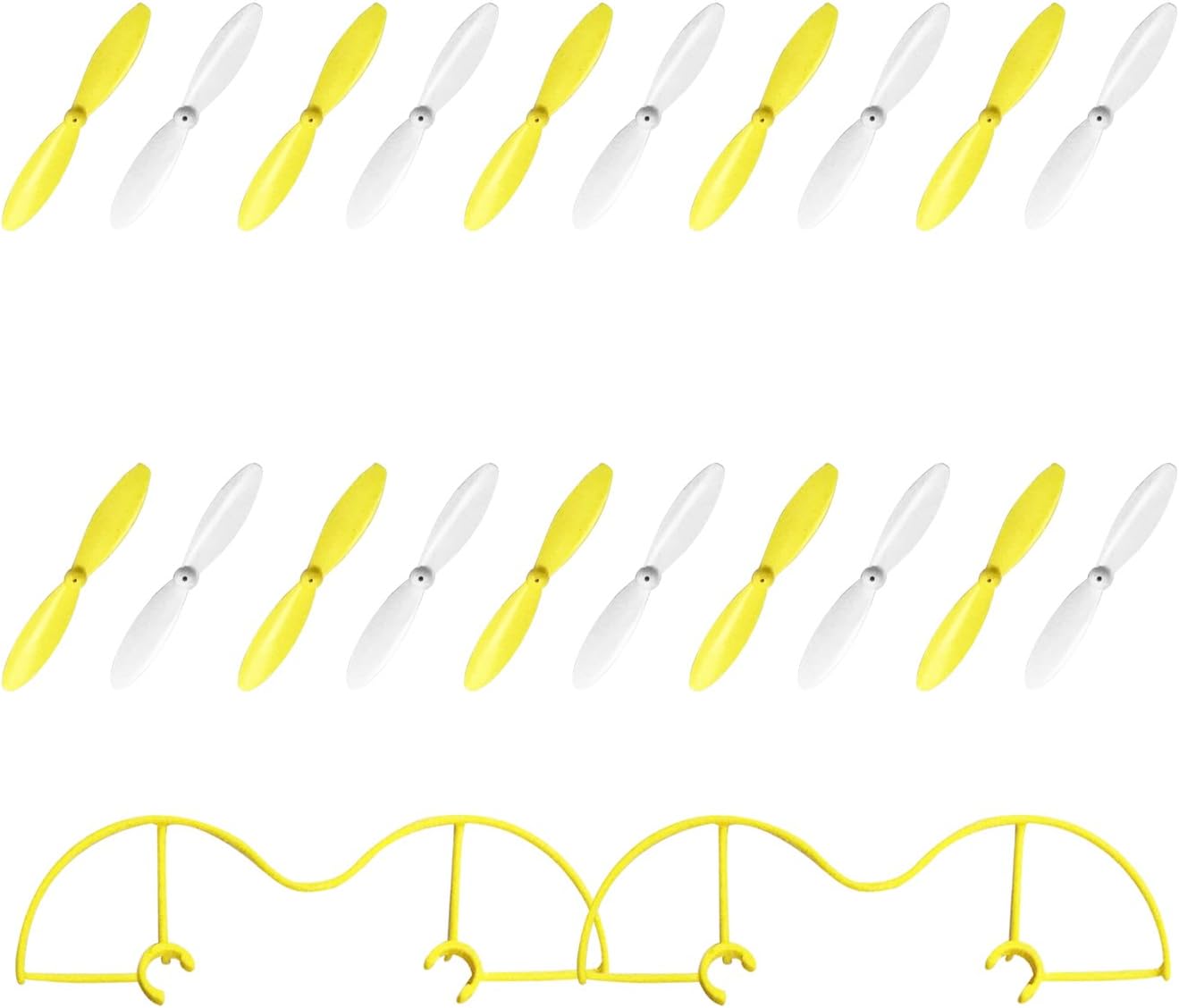 HASAKEE 20pcs propellers Blades,Blade Protectors (1PCS) for H1
