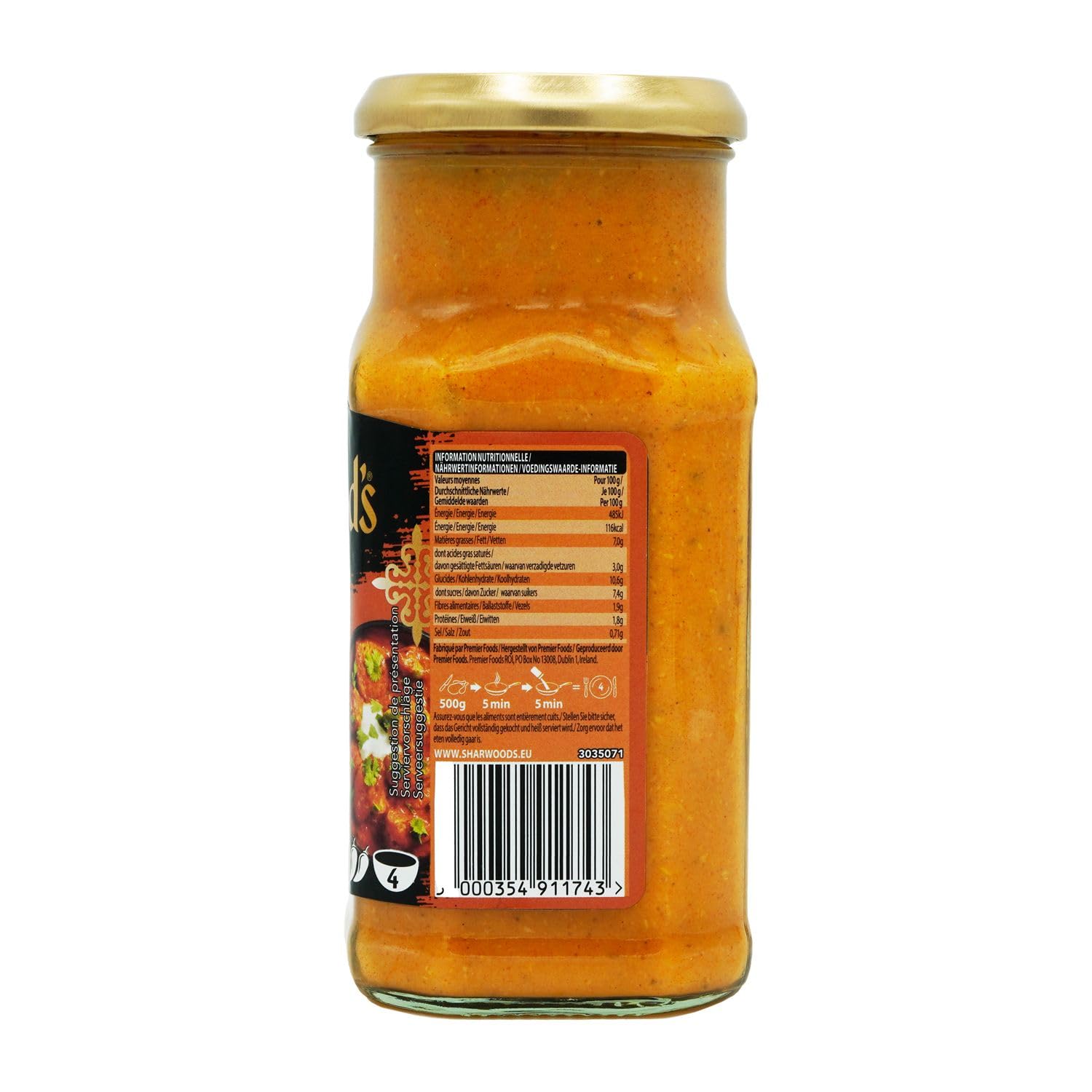 Sharwood`s Tikka Masala Kochsauce, 6er Pack (6 x 420 g)