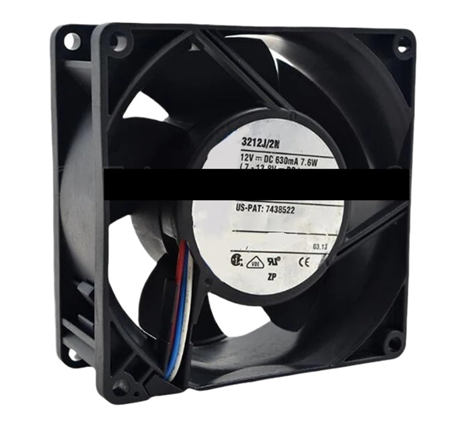 YMUGUEGH 3212J/2N 12V 7.6W 9238 Fan(Two-Wire)