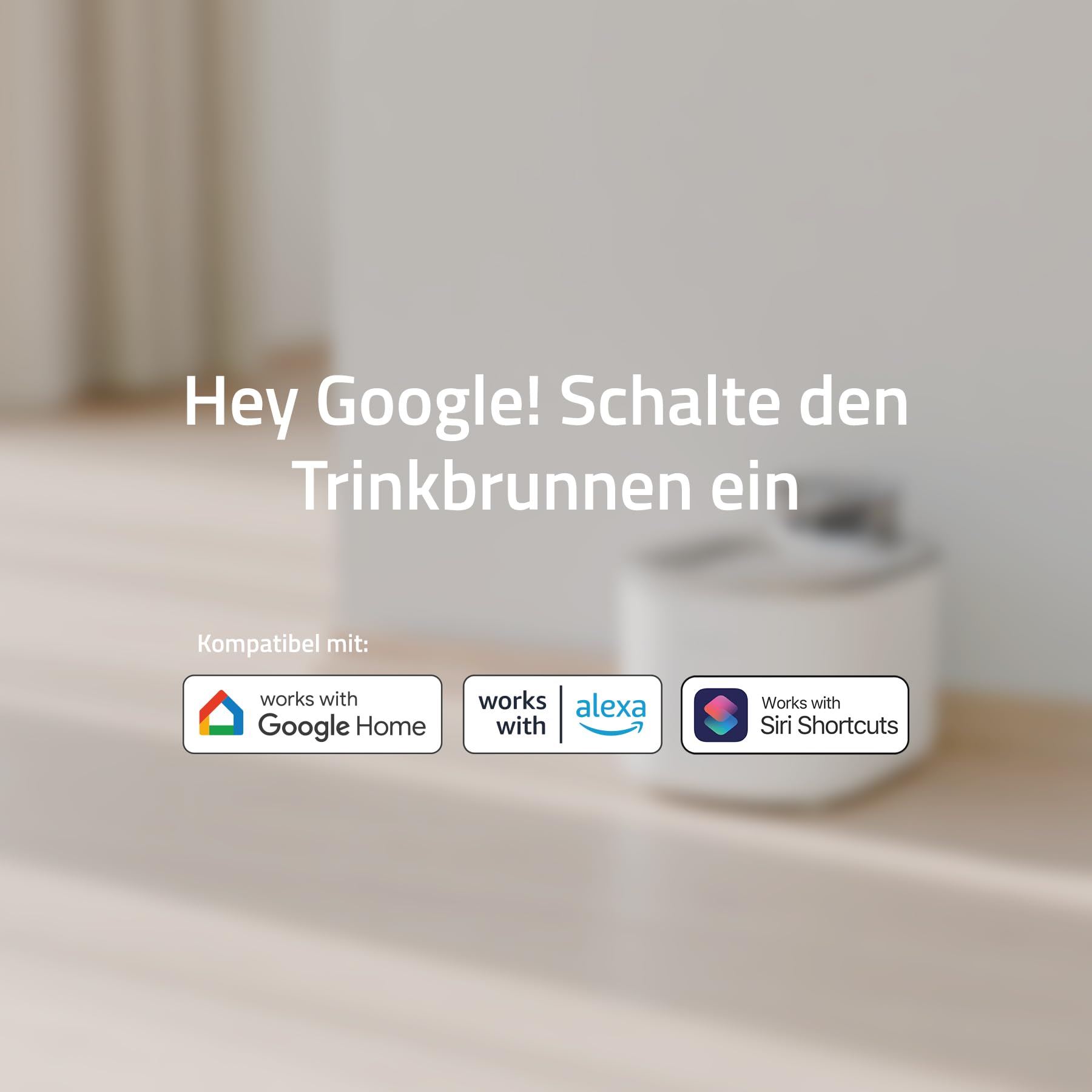 Hombli Smarter Trinkbrunnen für Haustiere, 3,5 l Volumen, leise, Edelstahl-Napf, Filter- und Wasserstandüberwachung, kompatibel mit Alexa & Google