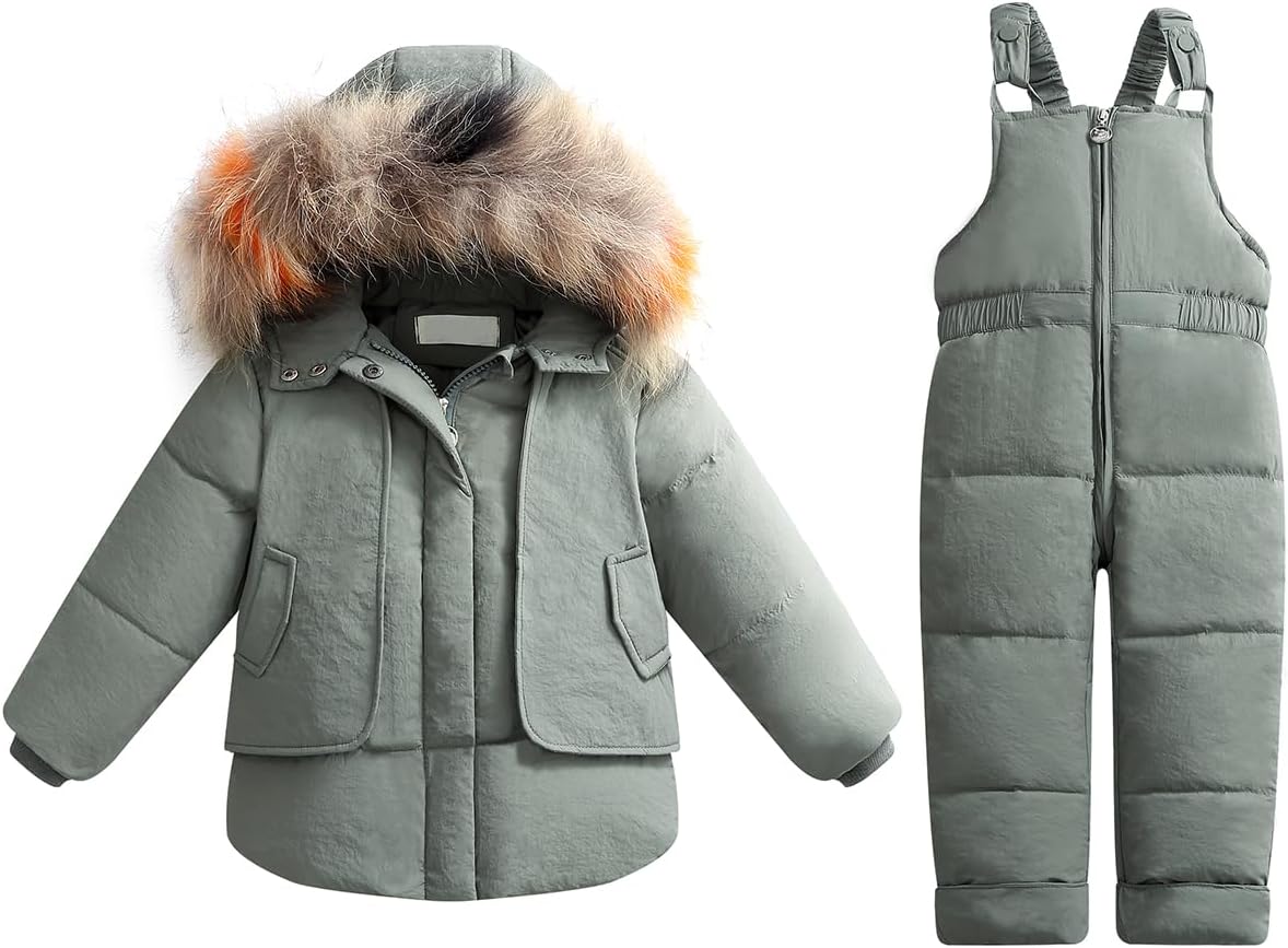 Baby Boy Snowsuit Winter Clothes Toddler Snow Pants And Jacket Kids Girls Coats