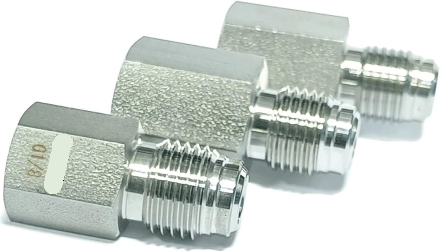Adaptador BSPP hembra a VCR macho, conector de acoplamiento de acero inoxidable para tubería