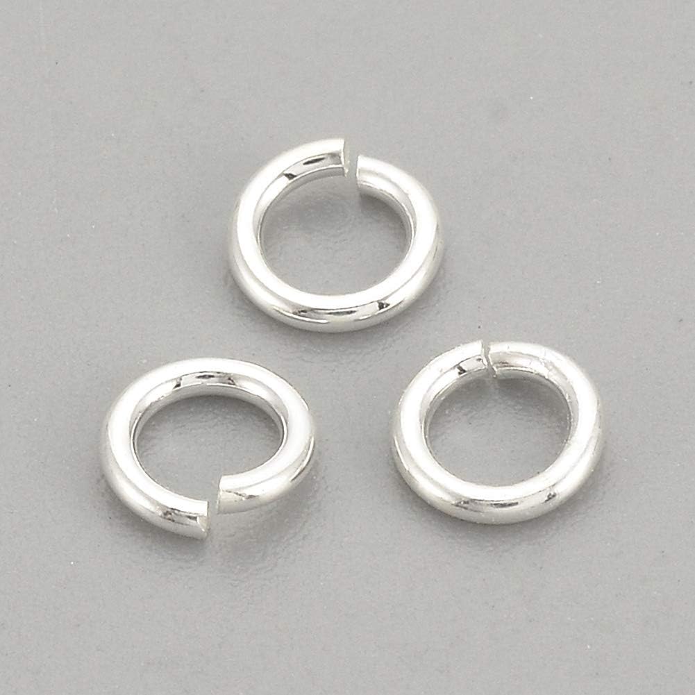 Amazon.com: Pandahall 50pcs 925 Sterling Silver Soldered Closed Loop ...