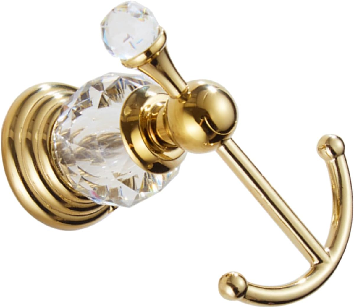 Hemobllo Wall Hanging Storage Hook Decorative Crystal Design for Bathroom Kitchen Living Versatile and Heavy Duty Space Saving Organizer for Coats Towels Hats