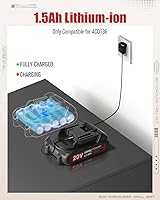 Vista 8 de AVID POWER Kit de taladro eléctrico máximo de 20 V, juego de taladro inalámbrico con batería y cargador, 2 velocidades variables, portabrocas sin