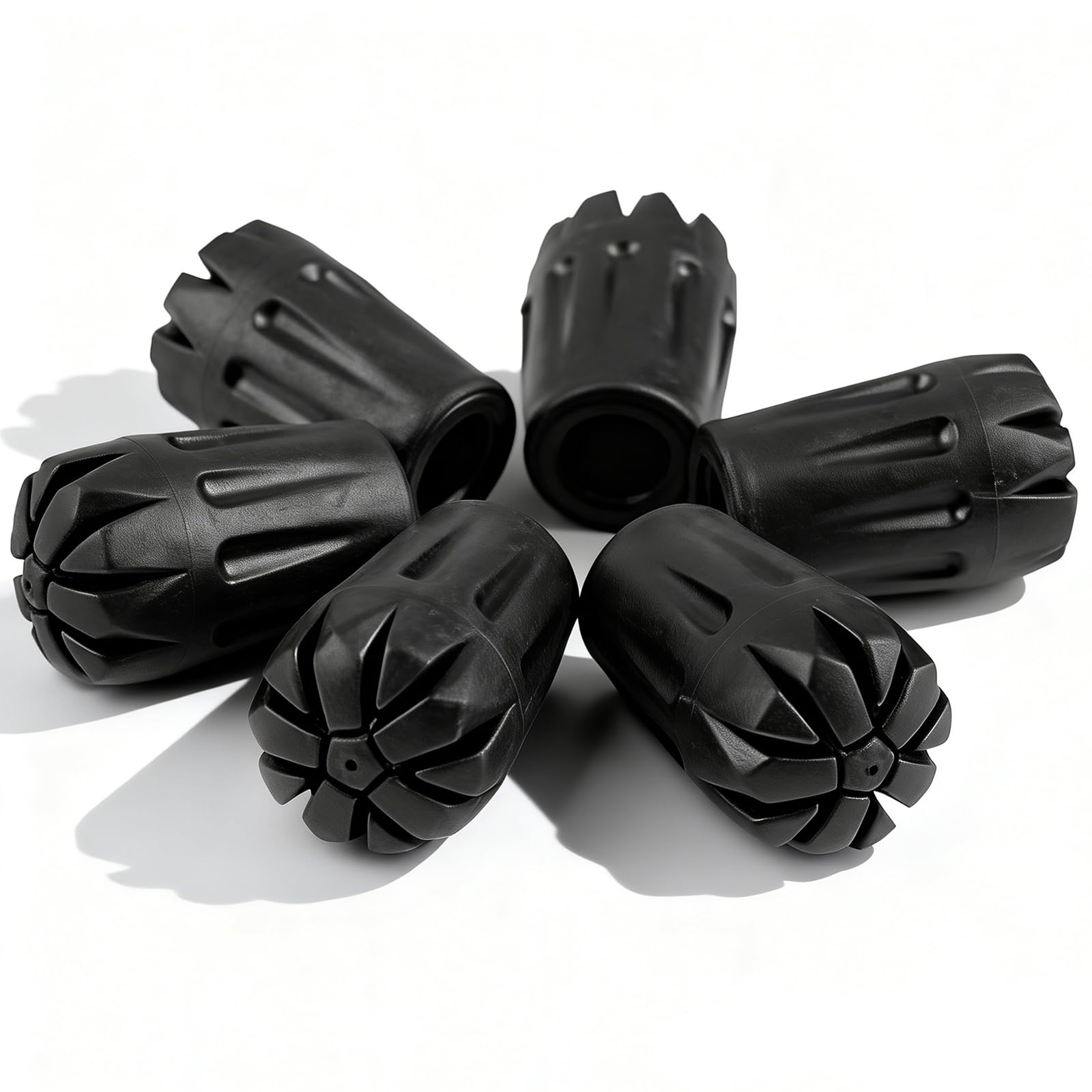 Walking stick rubber ends Trekking Pole Tips Cane Replacement Universal Fit Stick Ferrules Hiking Poles Caps Crutch Protectors for Most Asphalt Rock Snow Gravel Mountains
