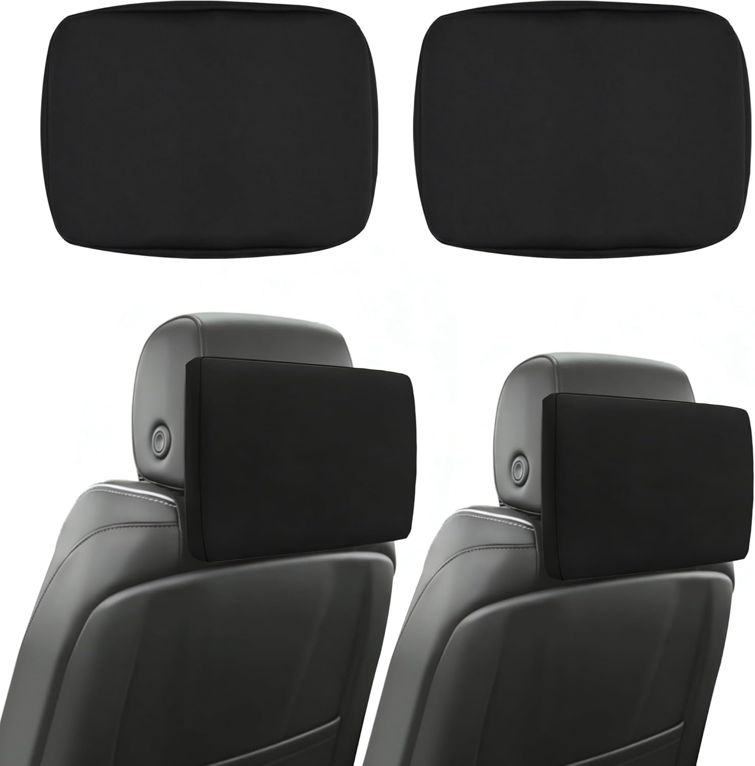 THOUSAND SUNNY 2 Pack 12.6" Car Rear Seat Screen Protector Cover Neoprene Compatible with 2021-2025 Yukon/Tahoe/Suburban