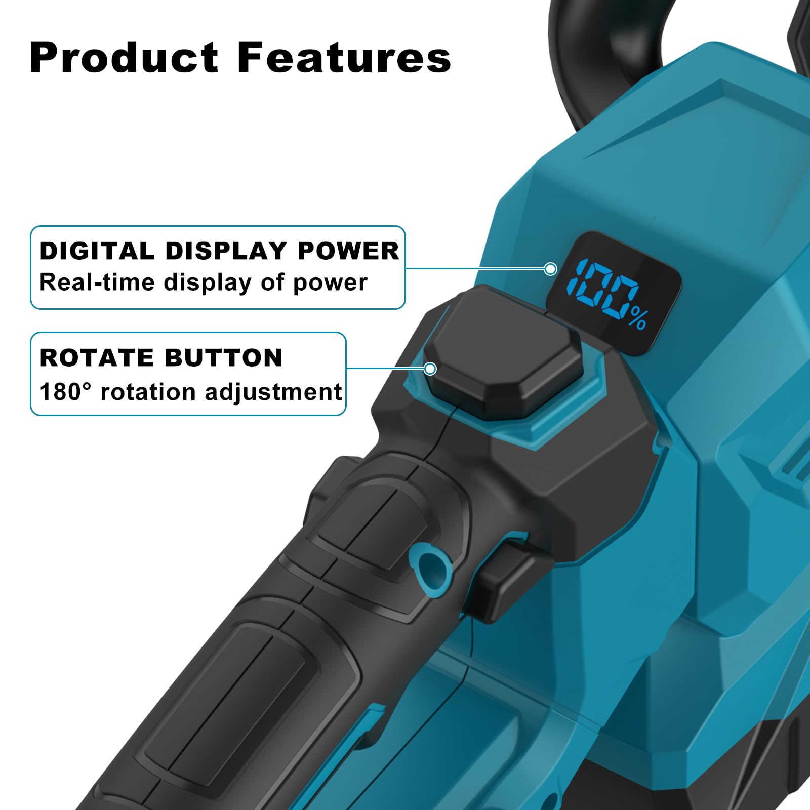 Cortasetos Bateria,Corta Setos Jardin Electrico con 2x1500 mAh Batería,Velocidad de 20500 RPM,Motor sin Escobillas,50cm, Cuchillas Dobles,Apto para Desherbar, Podar Arboles y Arbustos