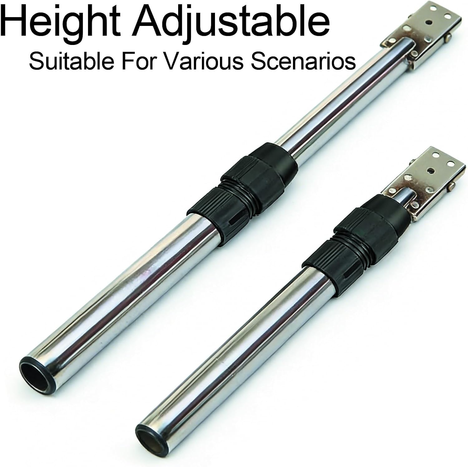 Telescoping RV Table Legs, Stainless Steel 90°Folding Table Leg, Adjustable Height Self-Locking for RV Dinette Table(43-71cm/17-30in)