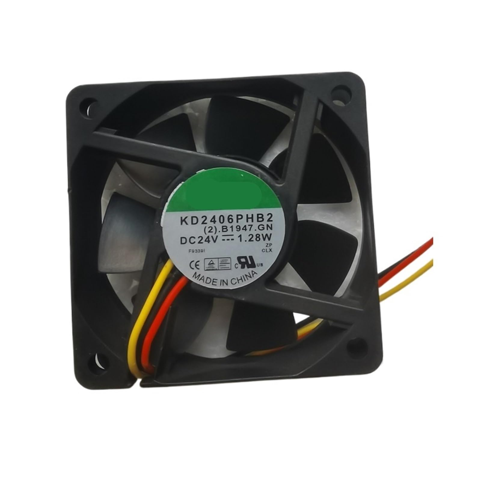 YMUGUEGH 6015 KD2406PHB2 24V 60x60x15mm 1.28W 3wire 60mm Cooling Fan