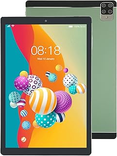 Mavis Laven Tablet for 12, 5G WiFi Tablet Calling Phone, 6GB 128GB Storage, 200W 500W Dual Camera, 10.1in 1960x1080 IPS, 8800mAh Battery, Dual SIM Card Slot