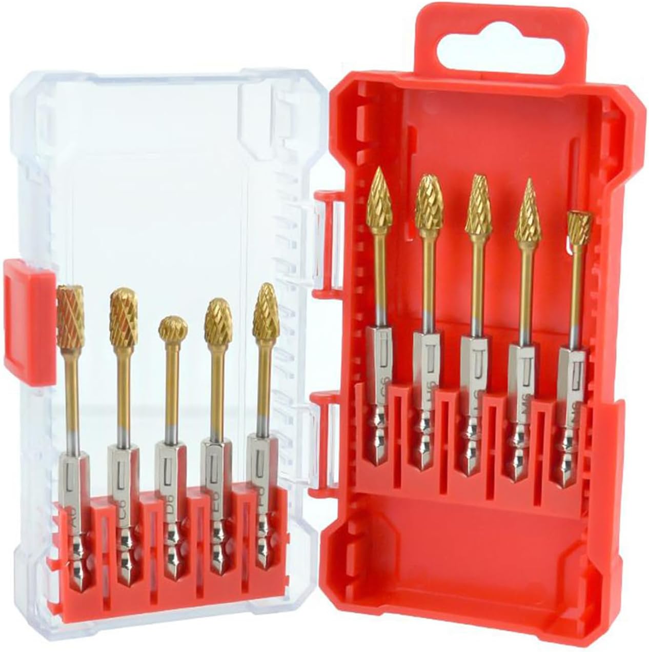 Carbide Bit,Tungsten 1/4 inch Shank Hex Attachment | Die Grinder Bits for Metal Tool | for Metal Wood Rubber Drilling Milling Engraving Deburring Grooving