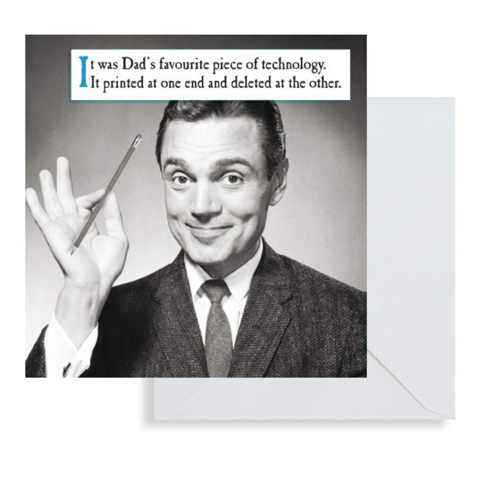 Morphed Father's Day Card For Dad, Humorous Father's Day Card For Dad Technology, Emotional Rescue Card. 163x163