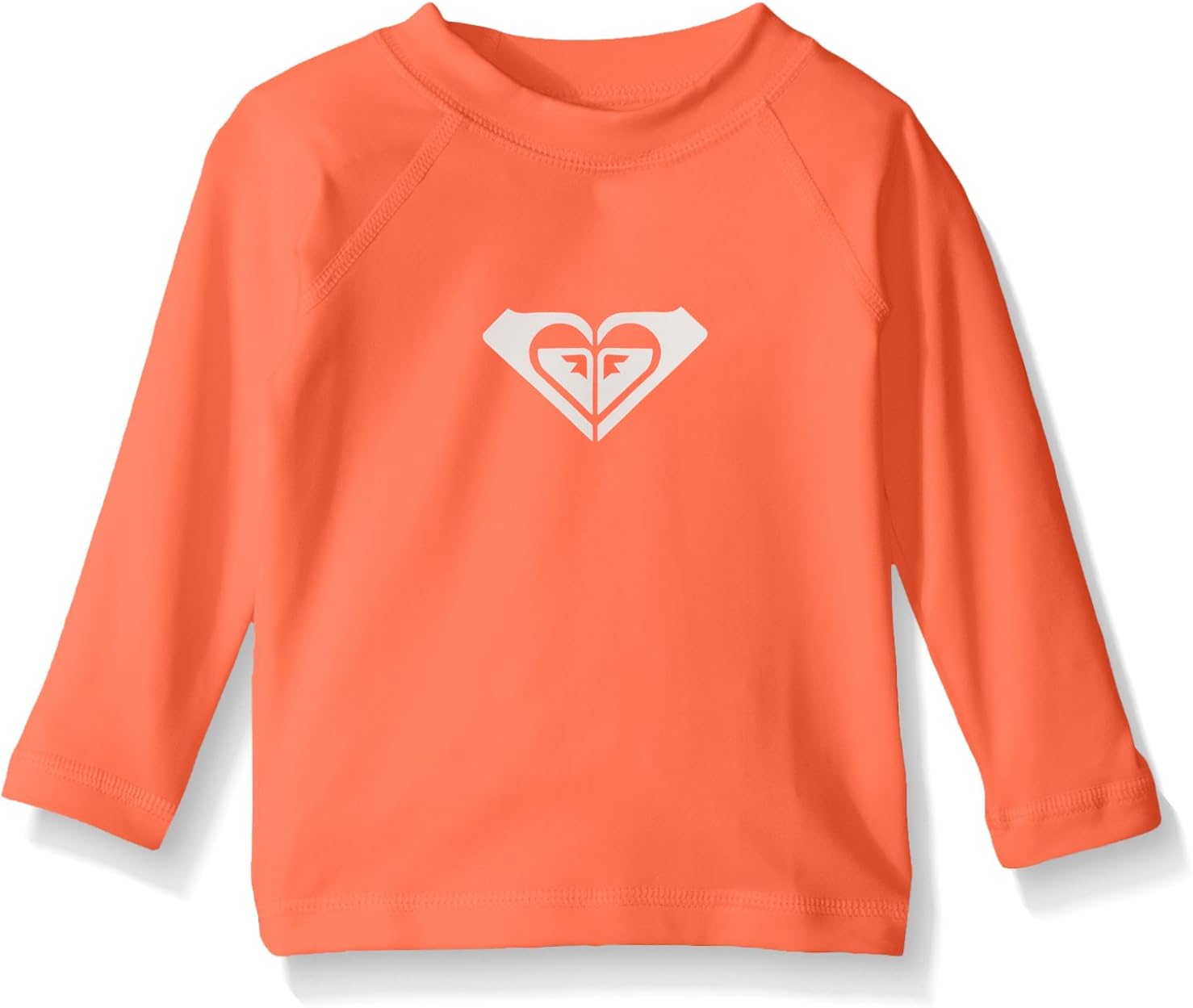 Roxy Girls' Whole Hearted Long Sleeve Infant Rashguard, Neon Grapefruit, 18M