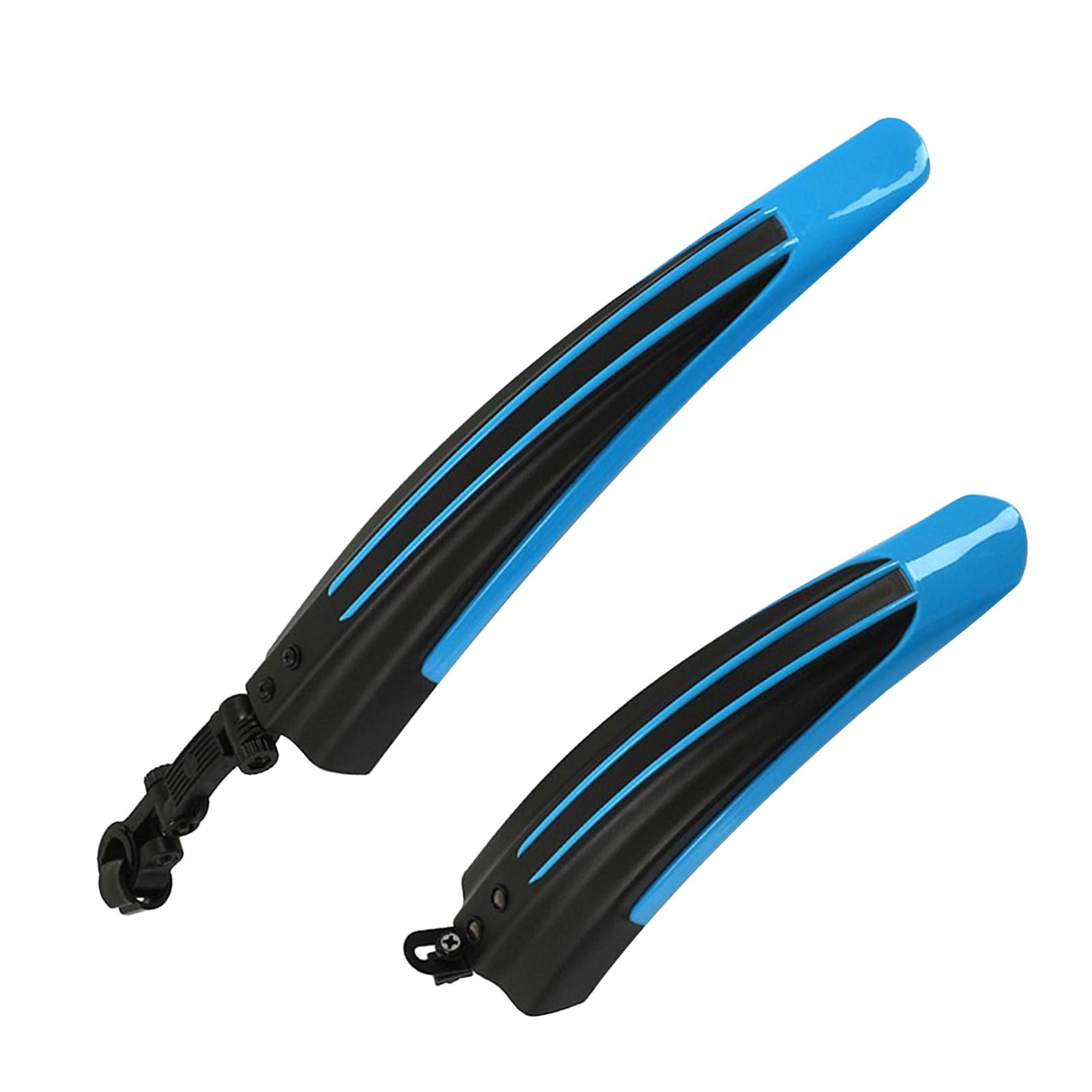 Cocoarm Great Fit,Stable Fixing,Dovetail Design Mudguard Fenders Set for 2.5-3.4cm Model,Full Cover Thicken Widen Fenders Bike Mountain Riding Ebike Mudguard Rear Cycling Mud (Blue)