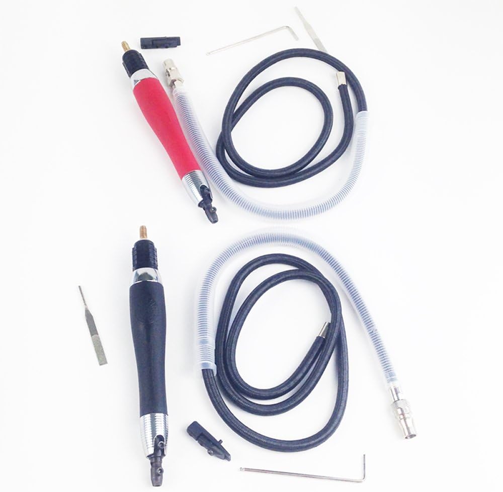 Ultrasonic Pneumatic Reciprocation File Air Grinder Finishing Polishing Machine in Black Or Red