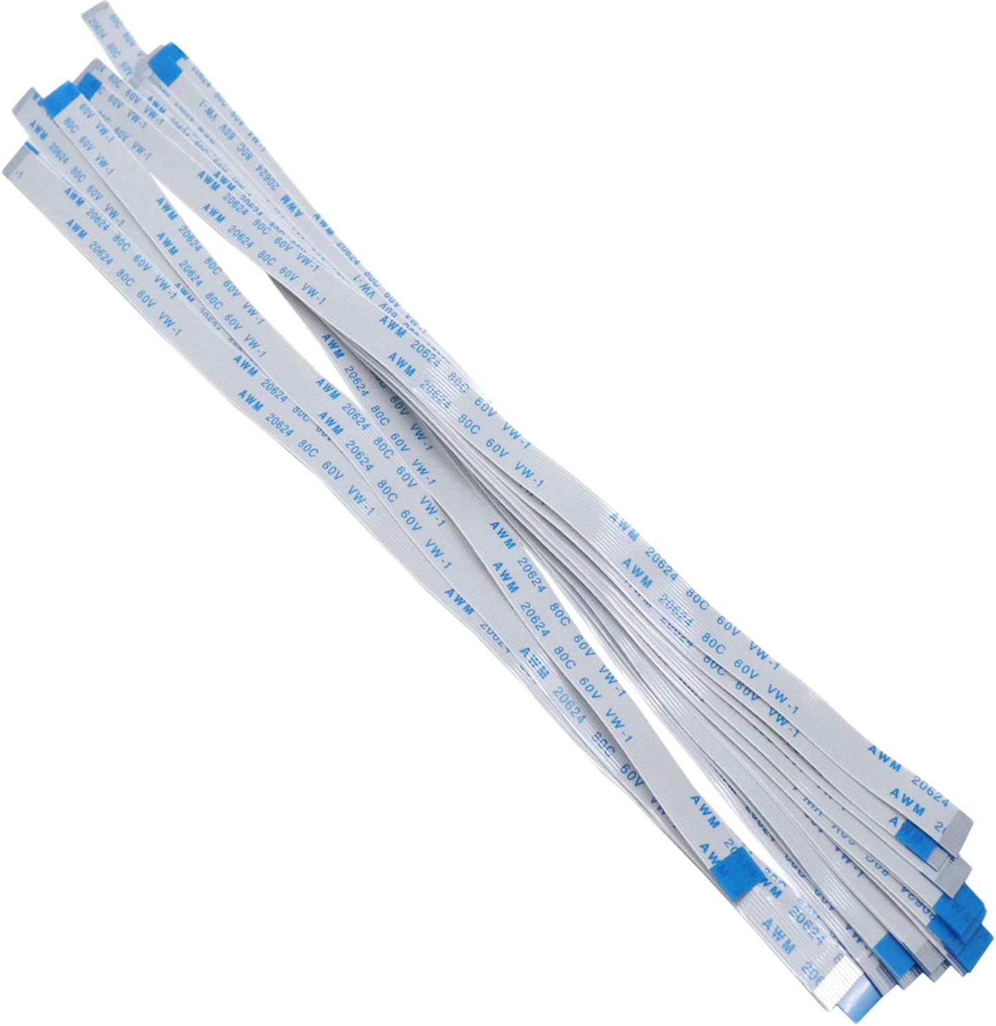 Xiaoyztan 20 Pcs FFC FPC AWM Flexible Flat Calbe 0.5 mm Pitch 12 Pin 200mm Length B Type