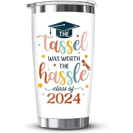 HEXMOZ Graduation Gifts 2024: Tassel Was Worth the Hassle Tumbler