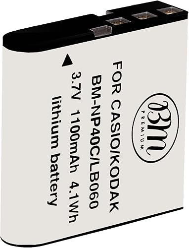 BM Premium Batería de repuesto LB-060 para cámaras Kodak PixPro AZ251, AZ361, AZ362, AZ365, AZ421, AZ422, AZ425, AZ501, AZ521, AZ522, AZ525, AZ526,