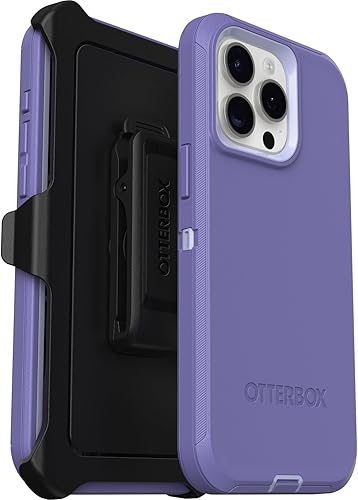 Miniatura 6 de Otterbox Funda para iPhone 15 Pro MAX (solamente) Defender Series - Montaña Majestad (púrpura), sin pantalla, resistente y duradera, con protección