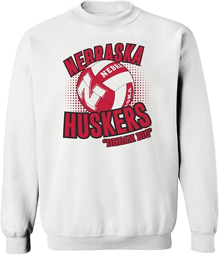 Miniatura 7 de CornBorn Elige tu diseño sudaderas de voleibol de Nebraska con cuello redondo