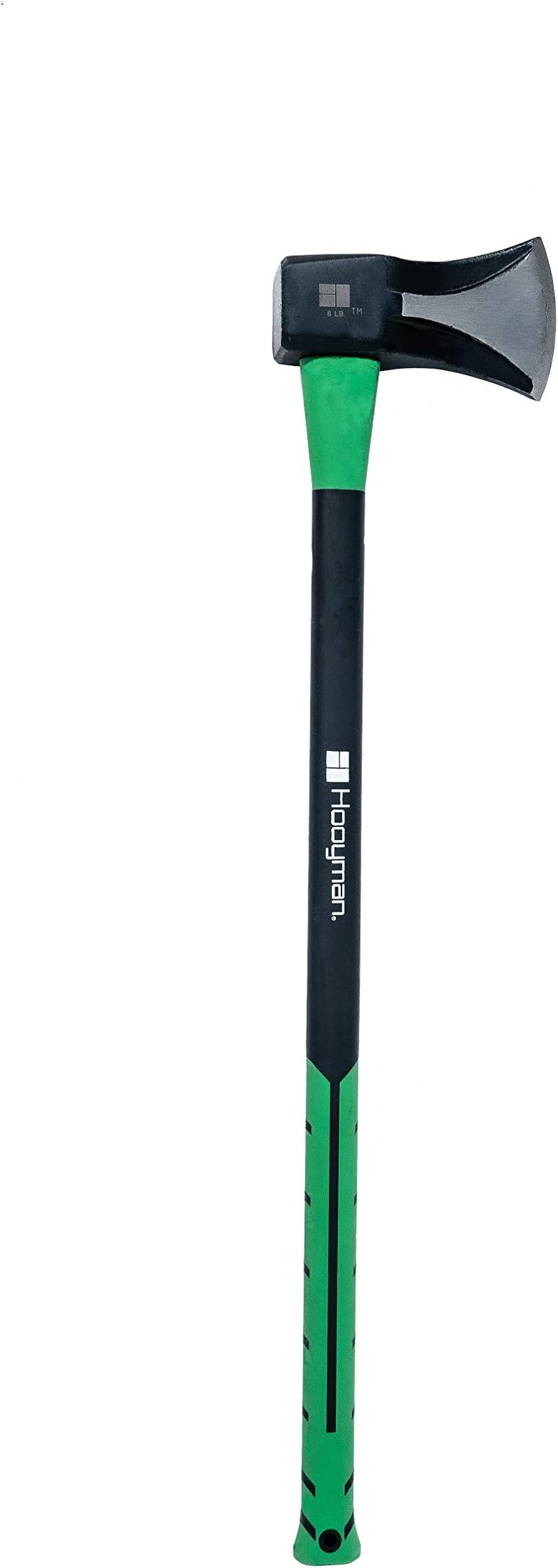 Hooyman Splitting Maul with Heavy Duty Construction, Convex Grind Blade, Ergonomic No-Slip H-Grip Handle, Solid Fiberglass Core, and Epoxy Sealed Head for Chopping Wood, Felling, Hunting, and Outdoors
