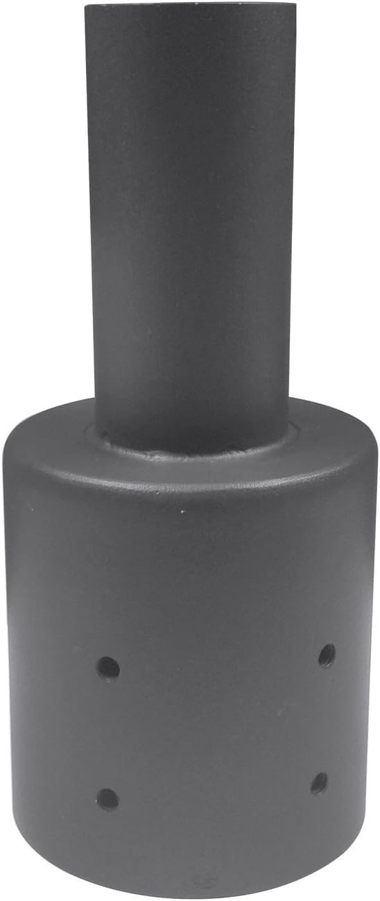 1000LED 4 Inch Round Pole Bracket Tenon Adapter, Single Vertical Bracket for LED Street Light, Shoebox Light