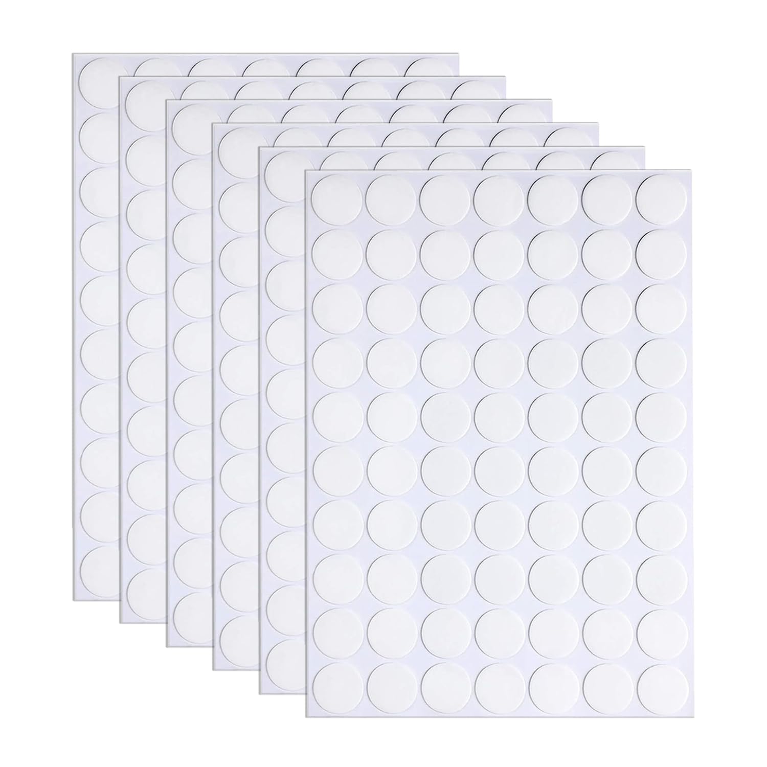 350pcs Transparent Double-Sided Sticky Adhesive Dots Stickers, 10mm/0.4” Small Round Clear Acrylic Putty Glue Heavy Duty, Removable Waterproof Strong
