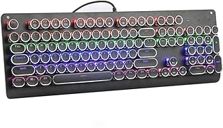 Gaming Keyboard and Mouse Combo, Wired Gaming Mechanical Keyboard 104keys Anti-ghosting Backlit LED for Gamer Laptop Computer