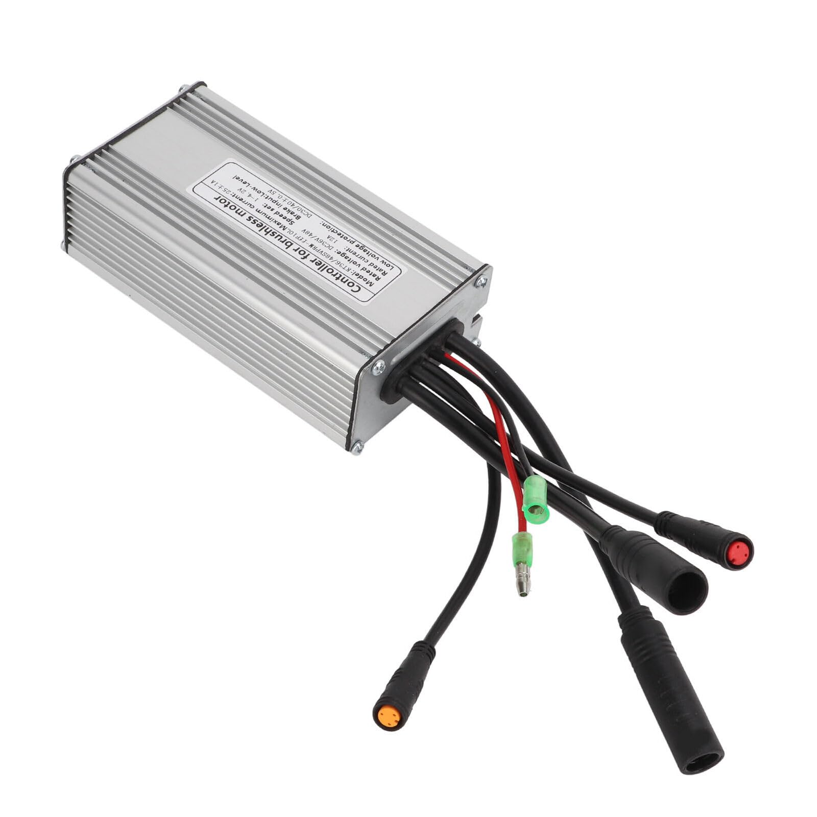 mGYDY E‑Bike Speed Motor 36V 48V KT-25A Universal Aluminium Alloy Waterproof DC Brushless Speed Motor Controller with Light Line Sinusoid 9 Tube 750W