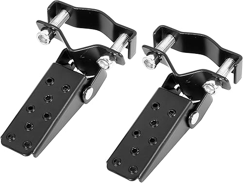 F FIERCE CYCLE 1 par 0.315 in acero inoxidable universal motocicleta plegable trasero reposapiés estribera pedal peg bicicleta bicicleta ciclismo