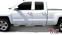 Vista 3 de TAC - Escalones laterales compatibles con Chevy Silverado/GMC Sierra 1500 de 1999-2018 y 2500/3500 extendida/doble cabina de 1999-2019