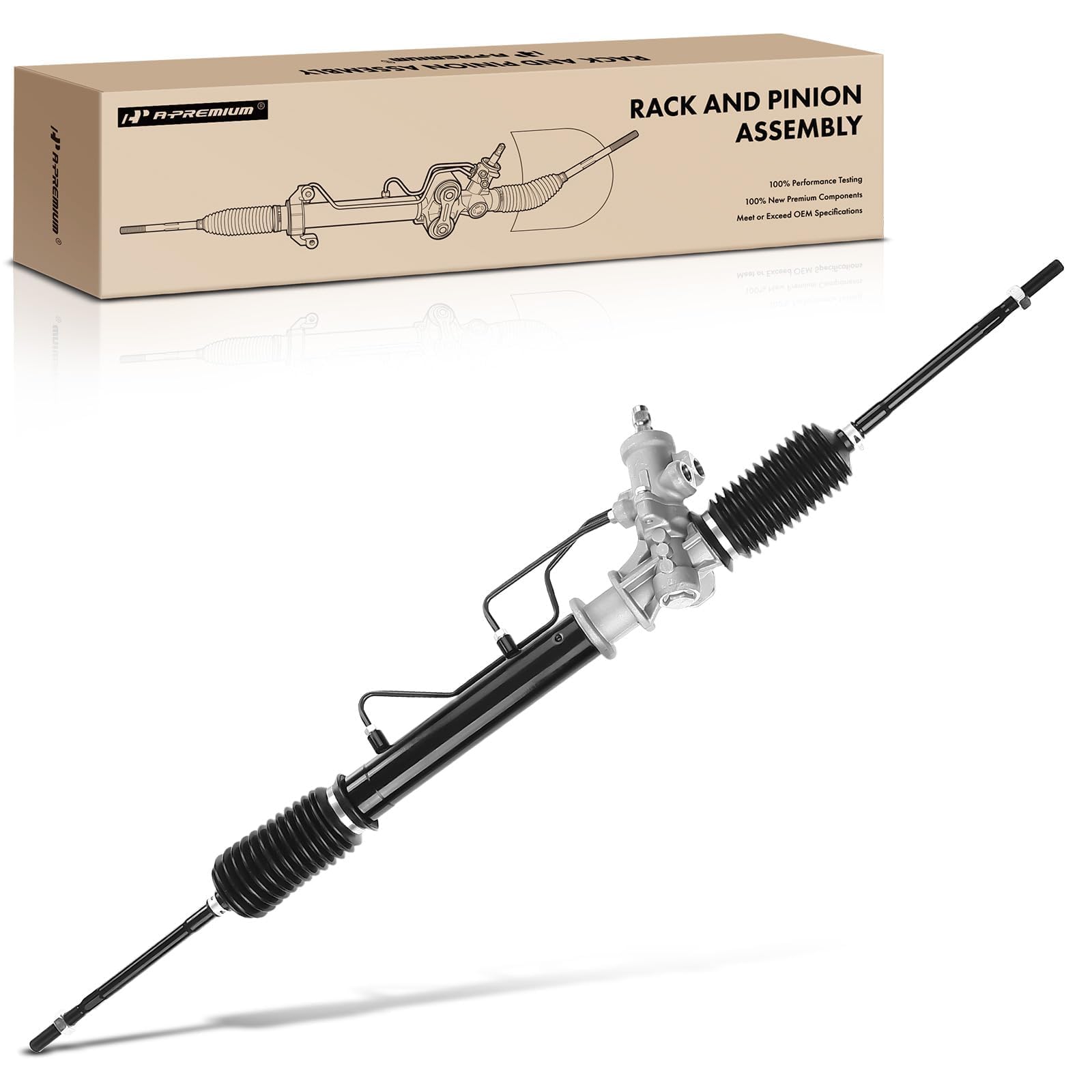 A-Premium - Hydraulic Power Steering Rack and Pinion Compatible with Toyota Corolla 1993-2002 & Chevrolet Prizm 1998-2002 & Geo Prizm 1993-1997, Replace# 4550329365