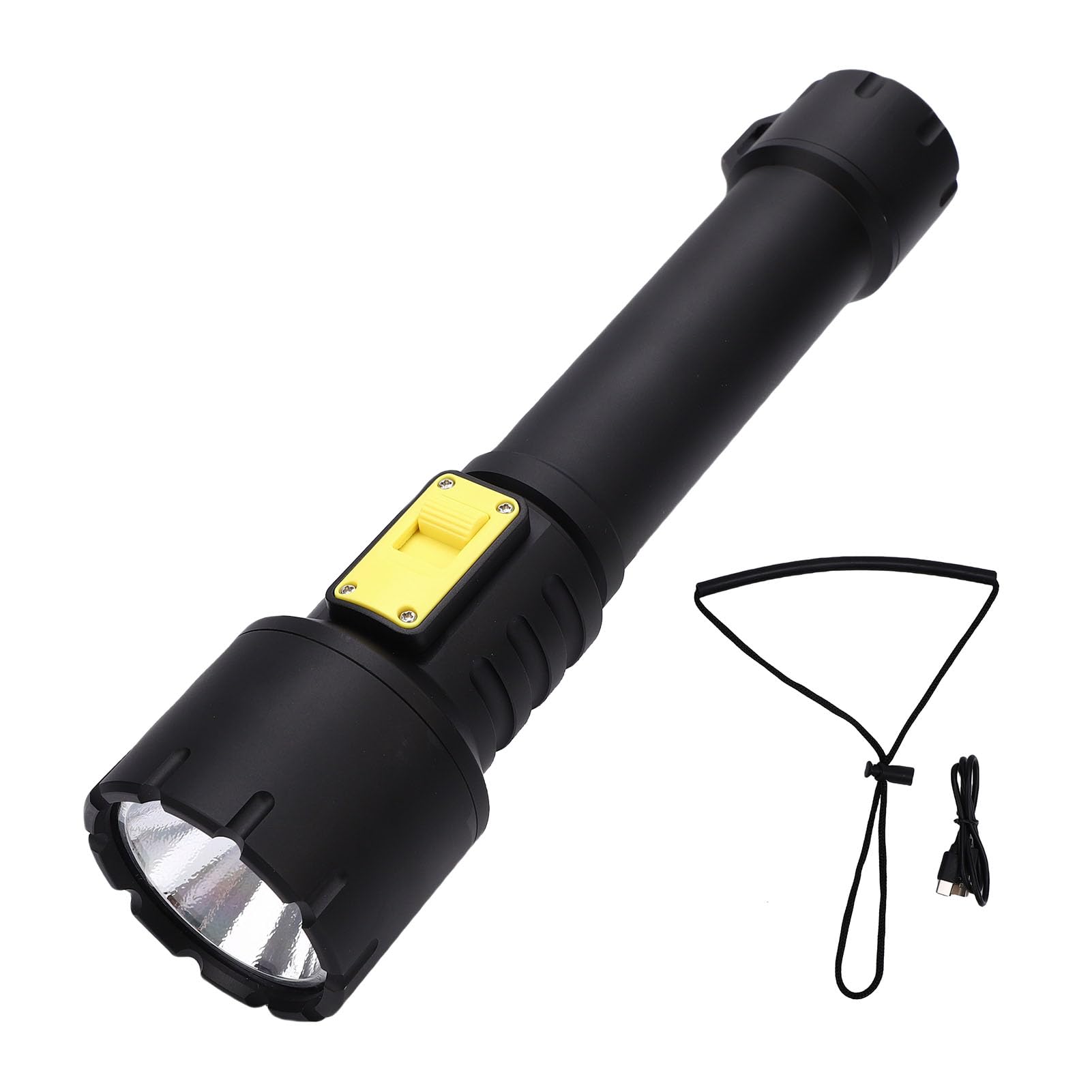 Torcia subacquea impermeabile in alluminio, ad alta luminosità, torcia subacquea a LED per esplorazione subacquea